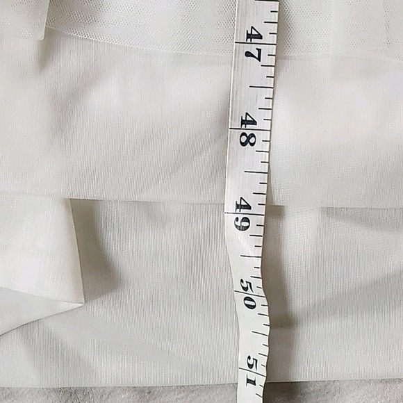 Vintage‎ 50s Slip Dress Nightgown Size 38 Ivory Kayser Nylon Maxi Ruffle Praire - Picture 8 of 8